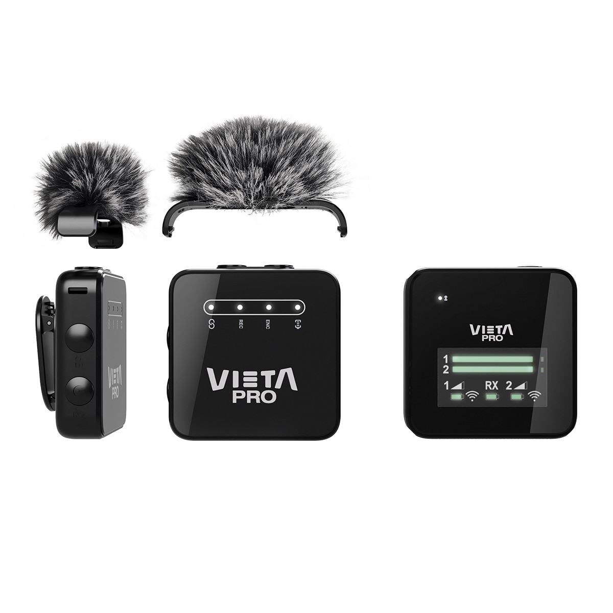 Micrófono inalámbrico Vieta Pro Influencer Pro Negro-3