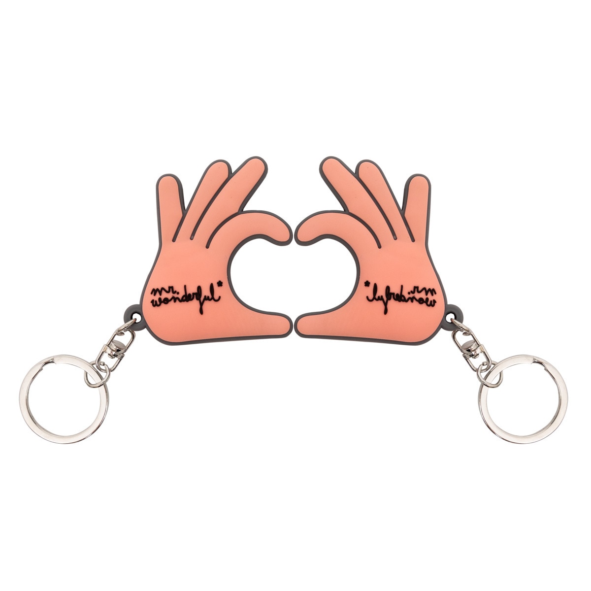 Set de 2 llaveros Mr. Wonderful: Manos en forma de corazón 3