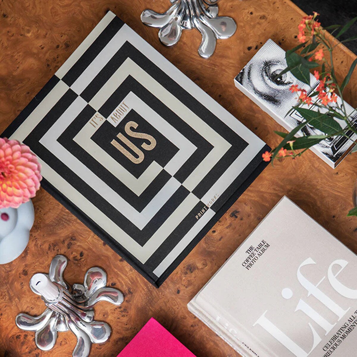 Álbum de fotos it's about us Printworks negro y gris 3