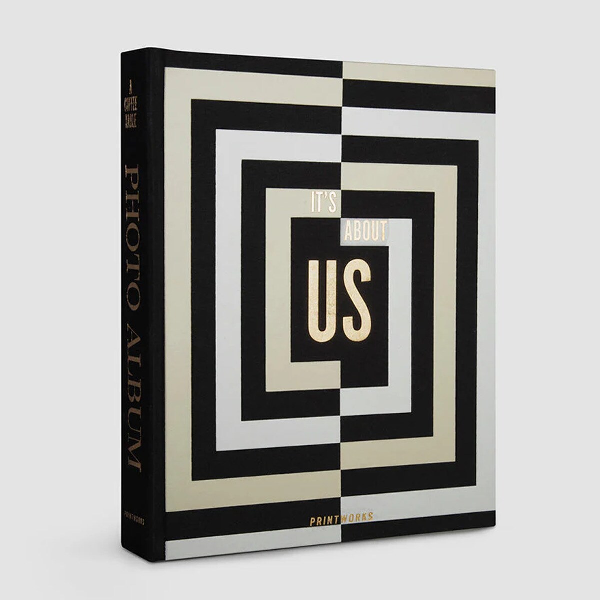 Álbum de fotos it's about us Printworks negro y gris 1