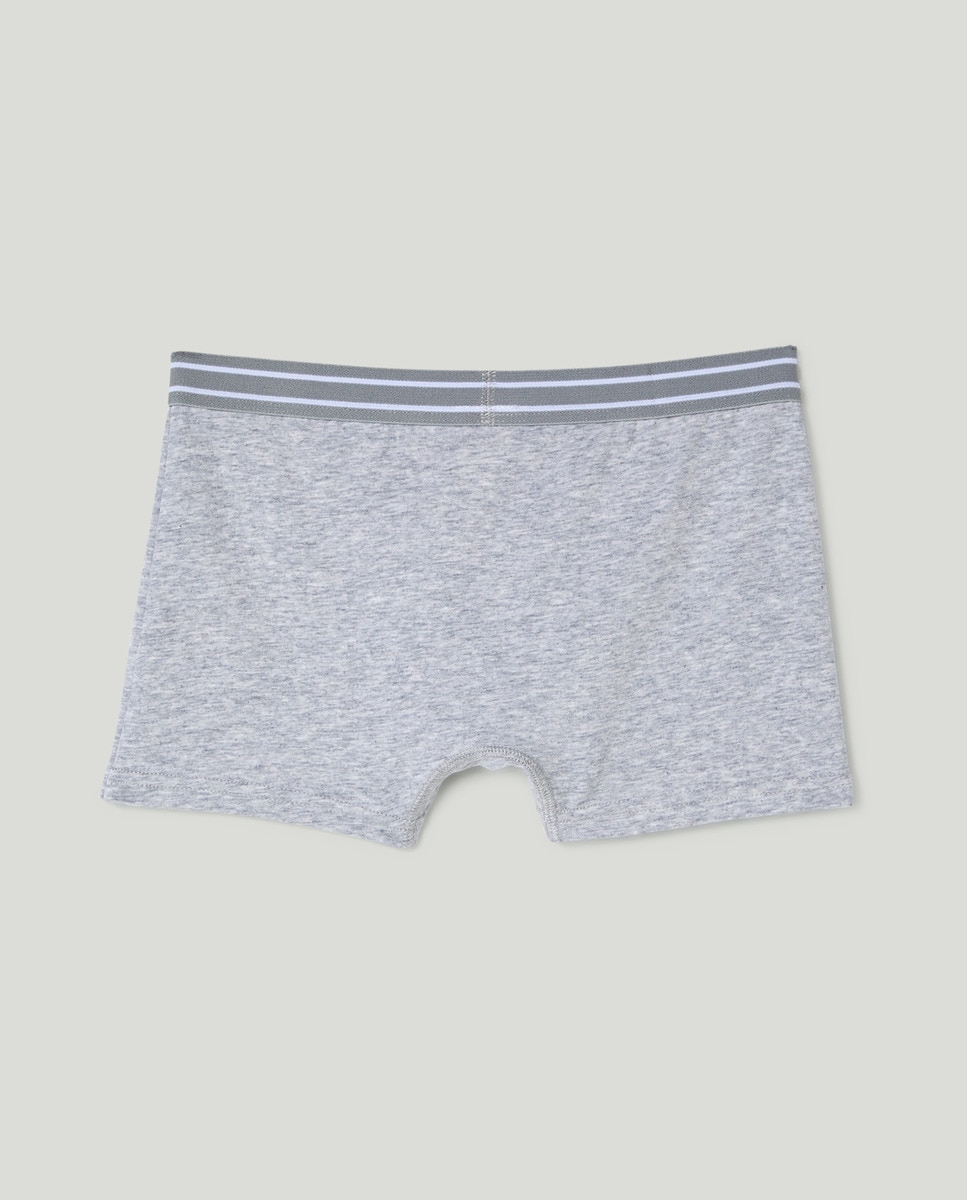 Pack 2 de niño boxer lisos de niño Gris-2