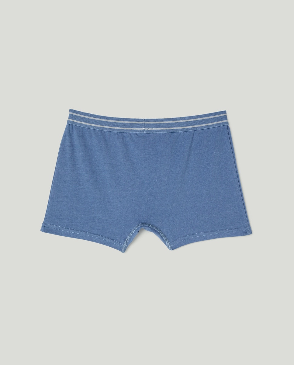 Pack de 2 boxers de niño lisos Azul-2
