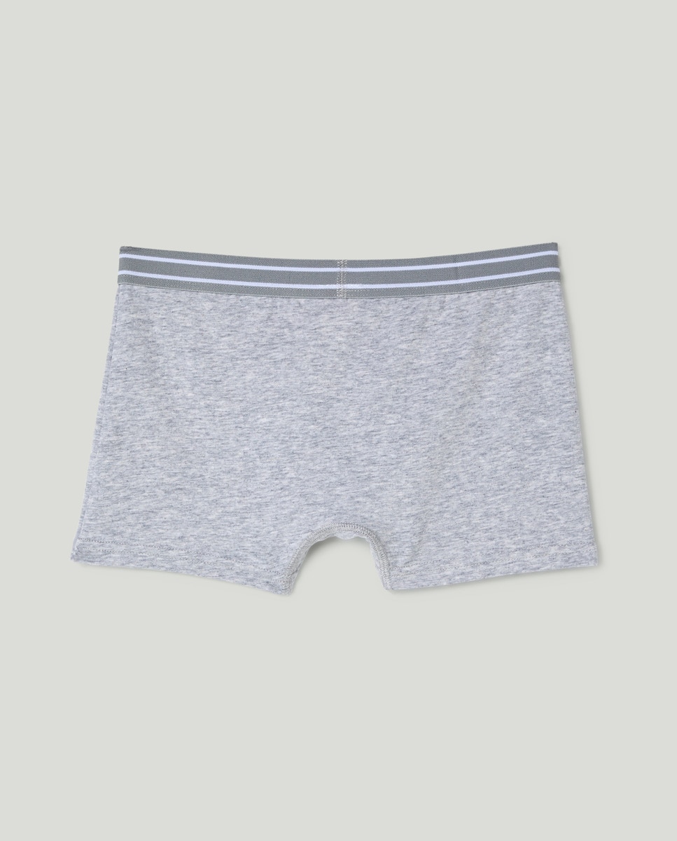 Pack de 2 boxers de niño lisos Gris-2