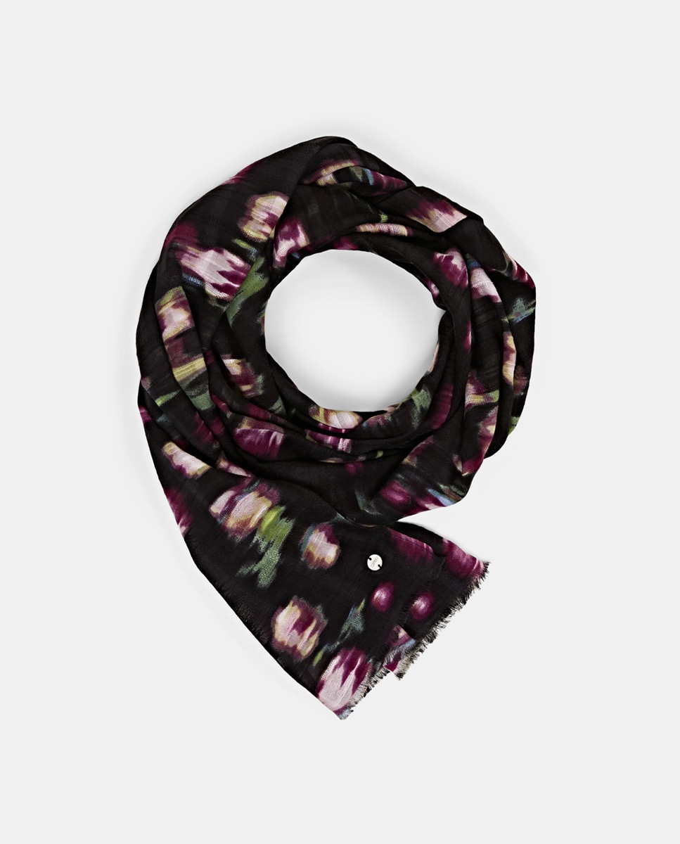 Imagem 0 de Écharpe de Algodão com Estampado Floral