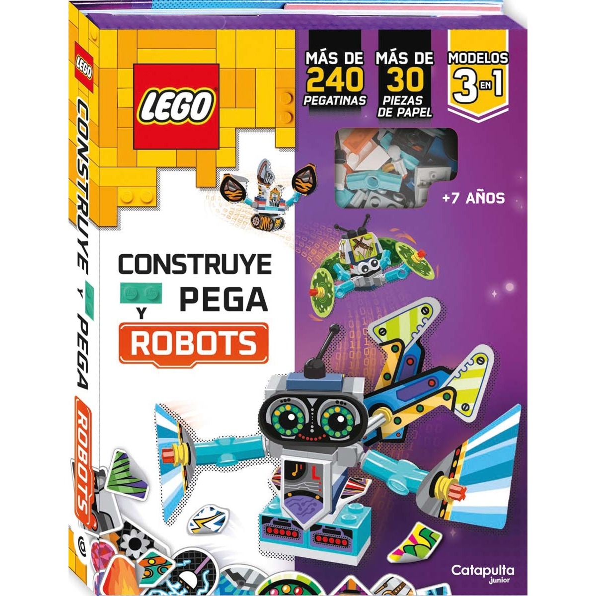 LEGO. Construye y pega robots (Capa dura) 1