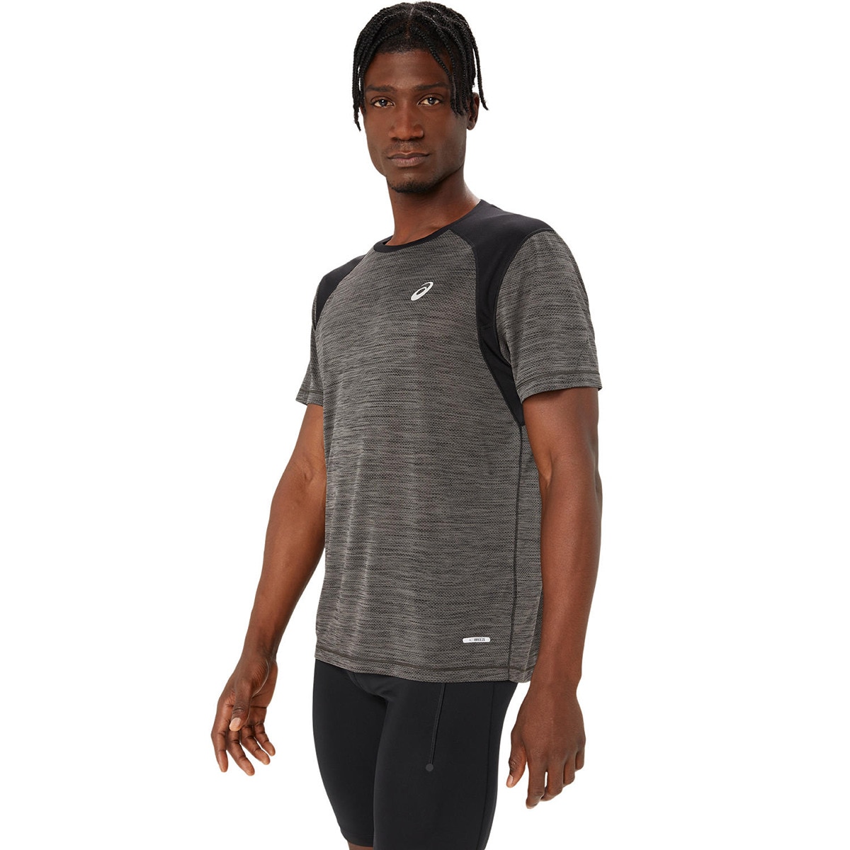 T-shirt de Homem Road SS Top Preto-3