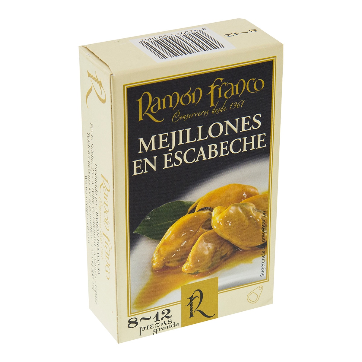 Mejillones en escabeche de la rías gallegas 8-12 piezas grandes Ramón Franco 1