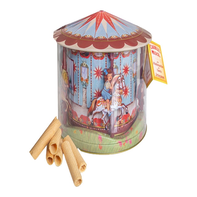 Imagen 0 de Carrusell Musical Caballitos con mini barquillos de canela Dulcería La Abuela Asunción