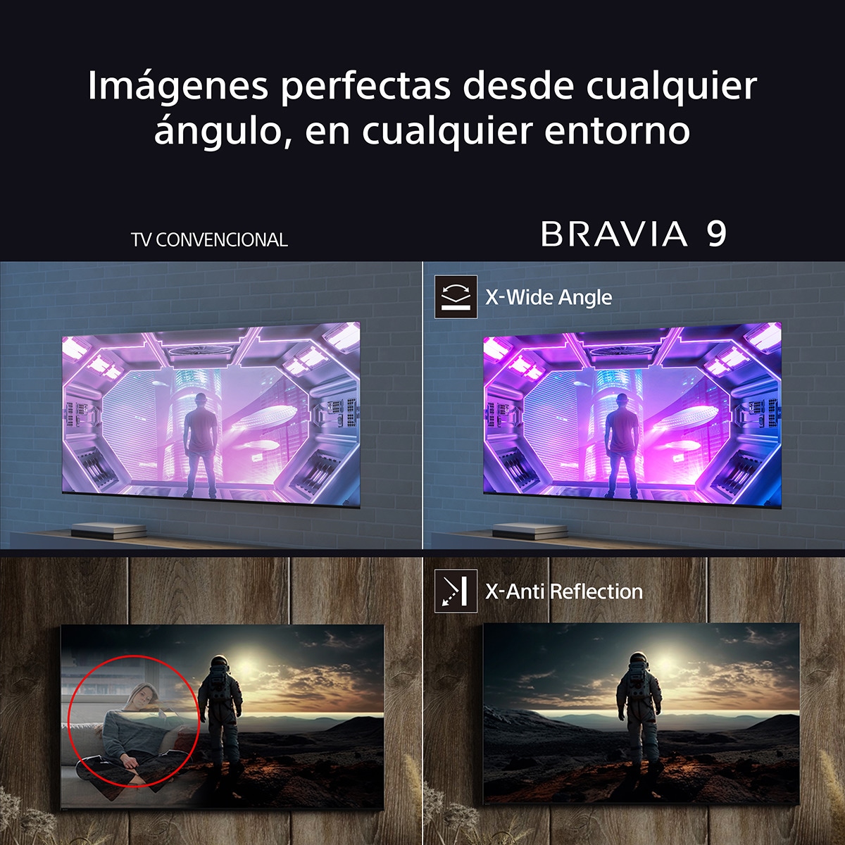 TV 85" Sony BRAVIA 9 85XR90 Mini LED, 4K HDR, Google TV, Smart TV, Funciones para PS5, IMAX Enhanced, Dolby Vision Atmos, Chromecast, AirPlay 4