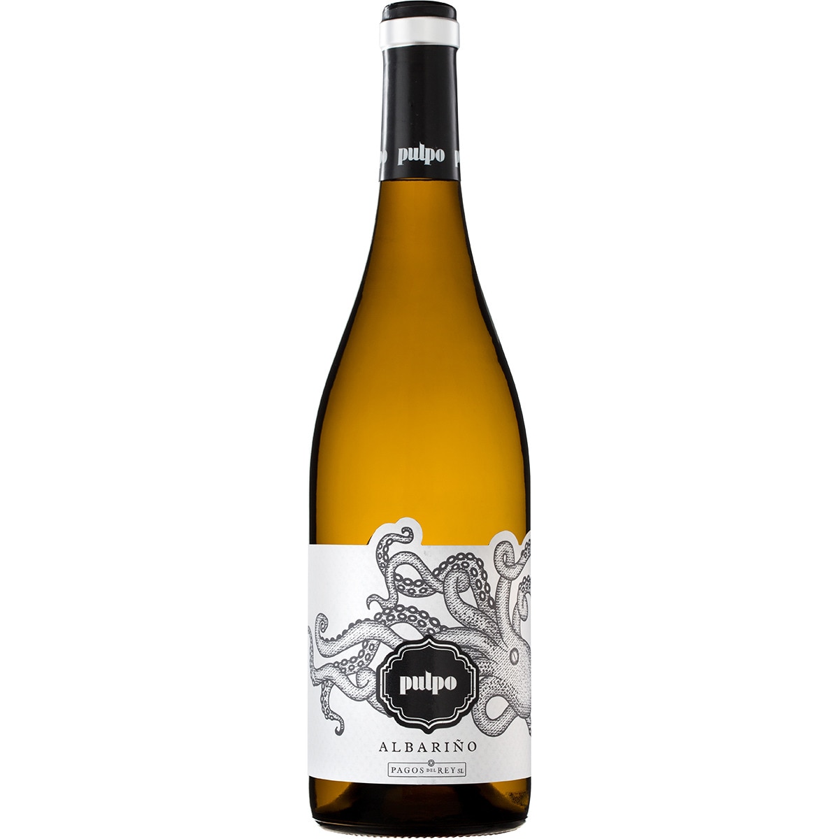 vino blanco albariño DO Rías Baixas botella 75 cl