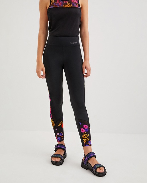 Imagen 0 de Leggings flores y transparencias