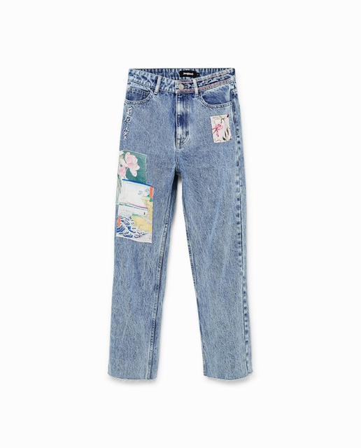 Imagen 0 de Vaquero Straight cropped japonés