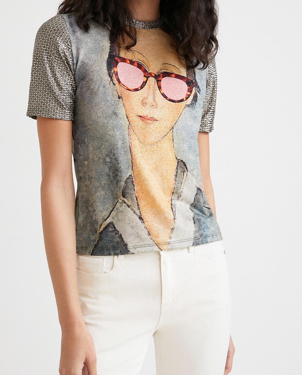 Imagen 0 de Camiseta retrato obra de arte