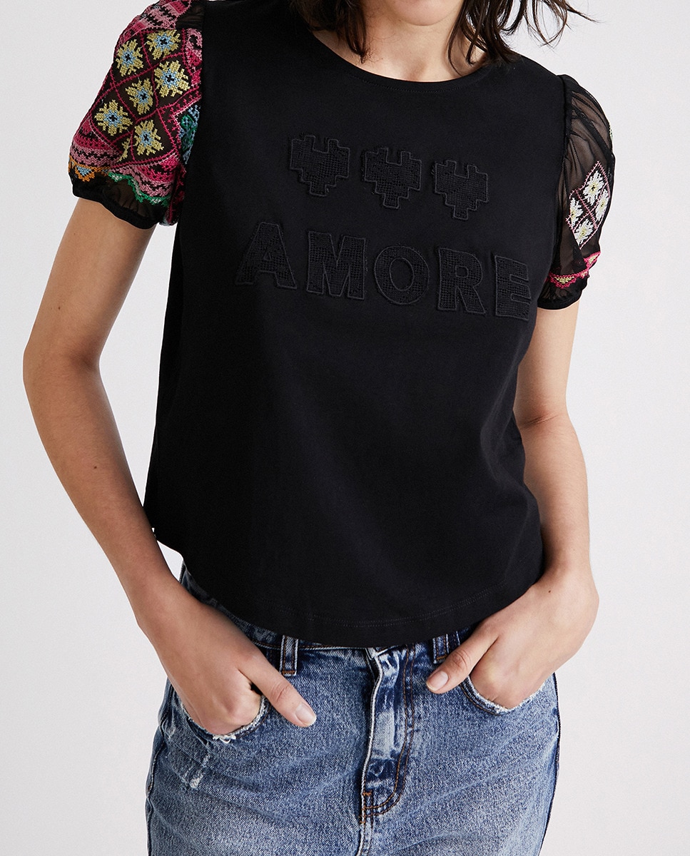 Imagen 0 de Camiseta manga bordada