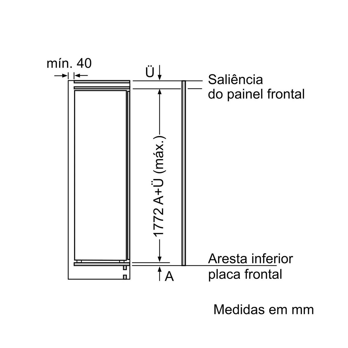 Frigorífico de 1 Porta Encastrável Siemens KI81RADD0 com Fecho SoftClose e de 177,2 cm - Branco Branco-9