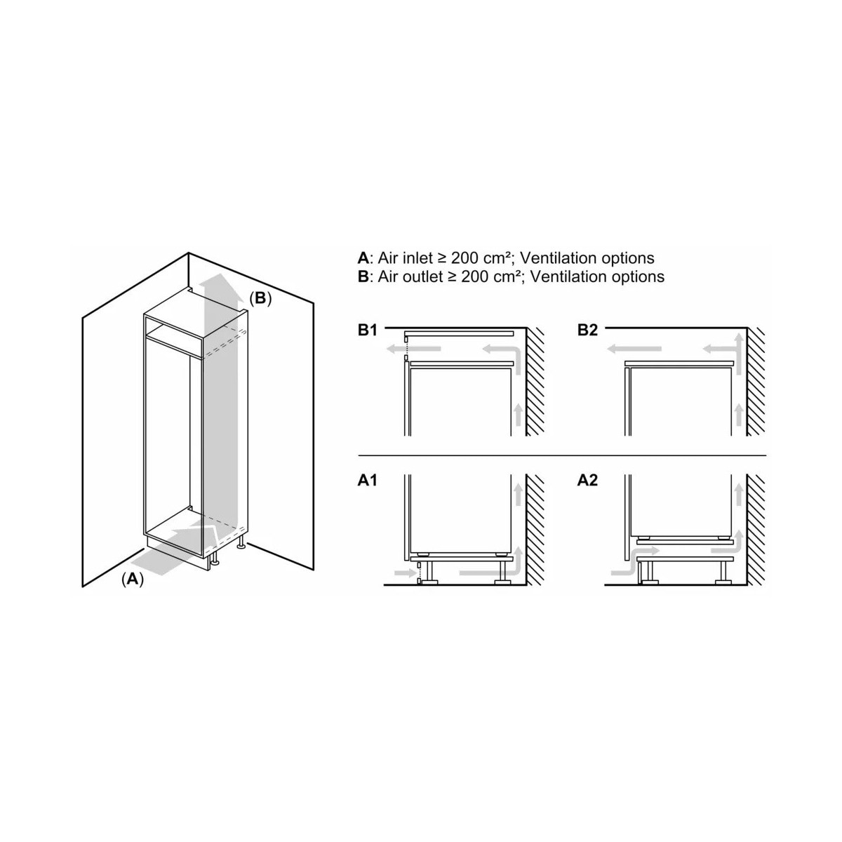 Frigorífico de 1 Porta Encastrável Siemens KI81RADD0 com Fecho SoftClose e de 177,2 cm - Branco Branco-8