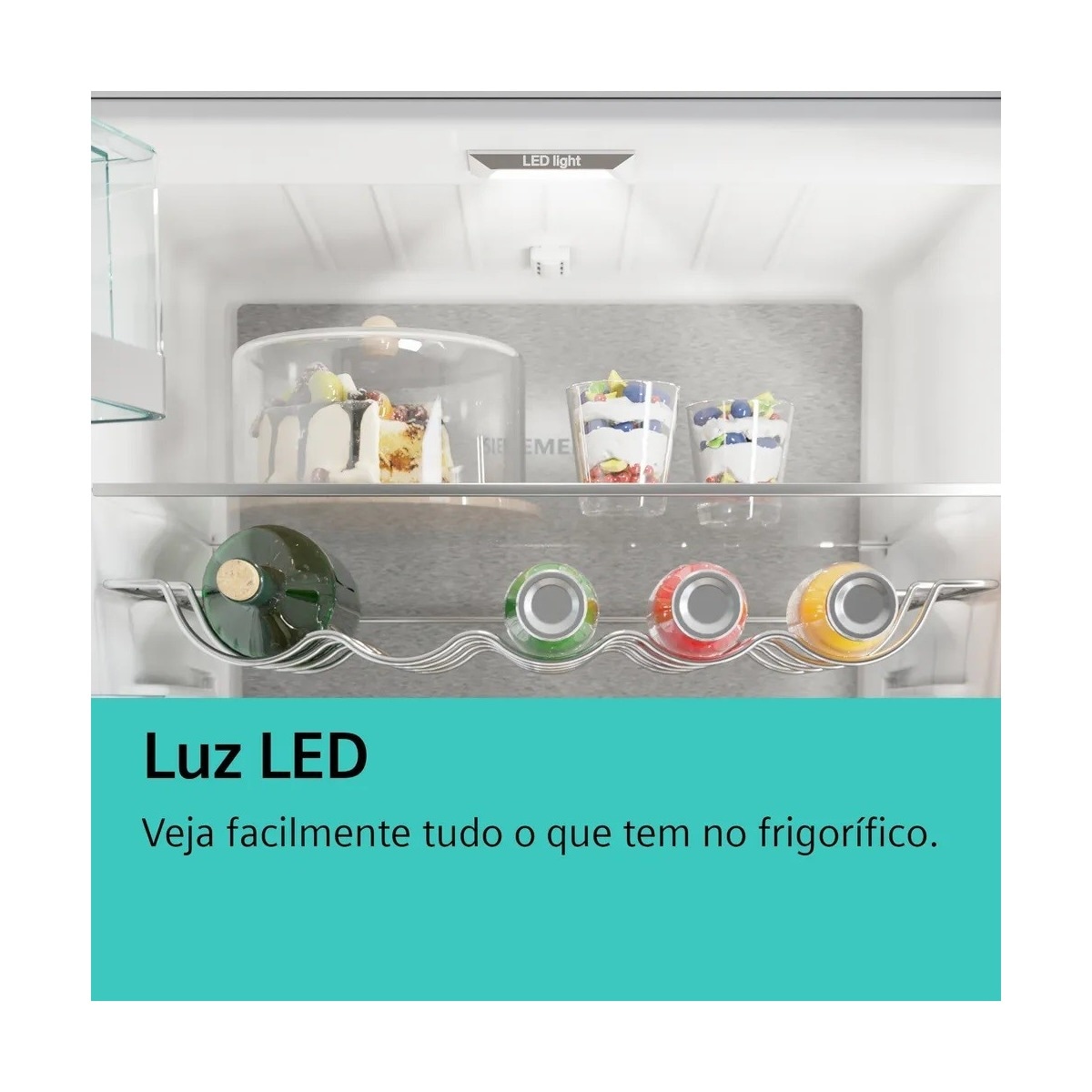 Frigorífico de 1 Porta Encastrável Siemens KI81RADD0 com Fecho SoftClose e de 177,2 cm - Branco Branco-5