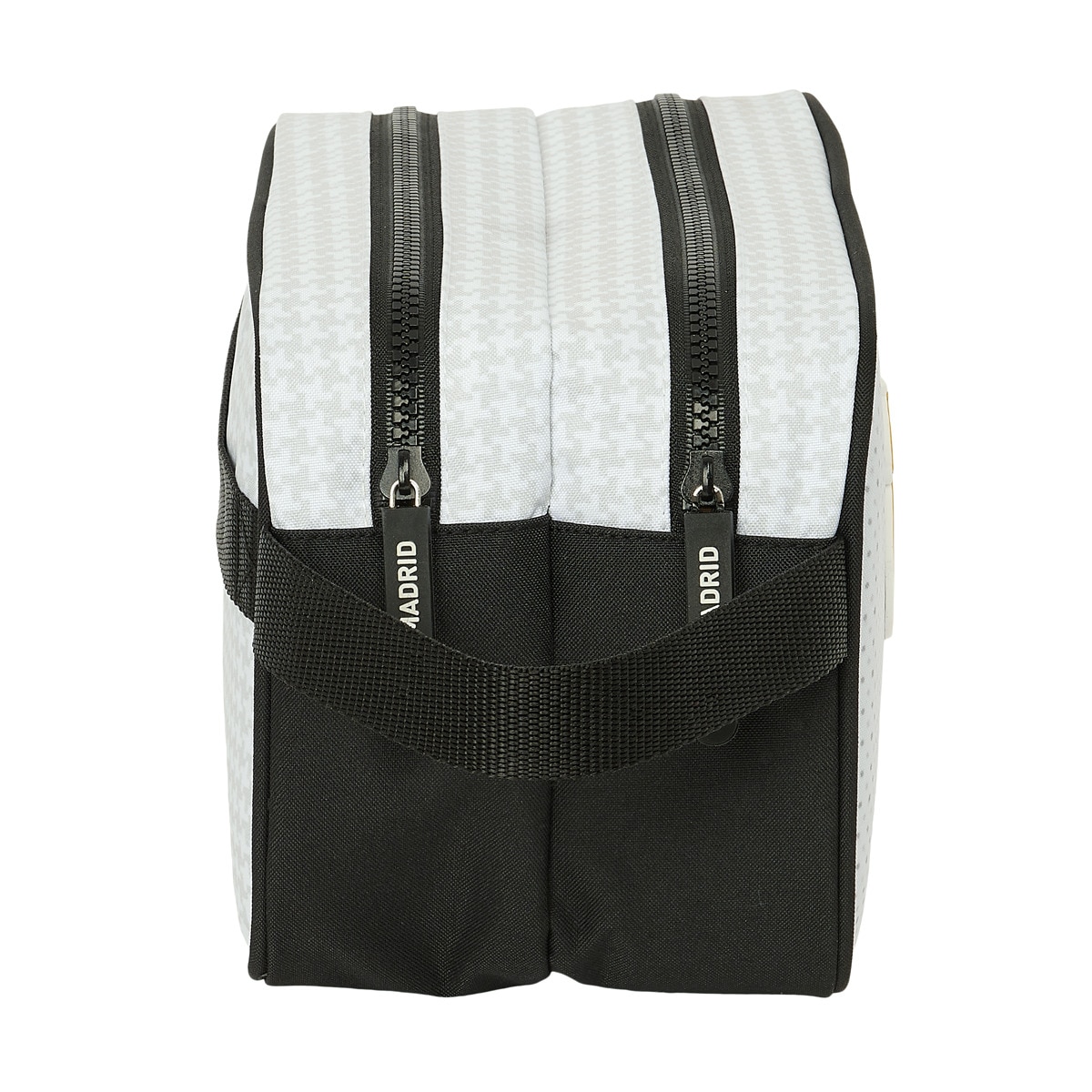Neceser 2 cremalleras adaptable a carro Real Madrid C.F. 1ª equipacion 24/25 blanca y gris Blanco / Gris-3