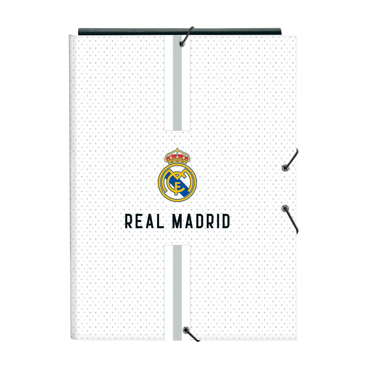 Carpeta Real Madrid SAFTA Carpeta Oficial Real Madrid 2ª Equipación 23/24 - Tamaño Folio 4 Anillas, 26.5x33 Cm 2ª Equipación 23/24 Diseño