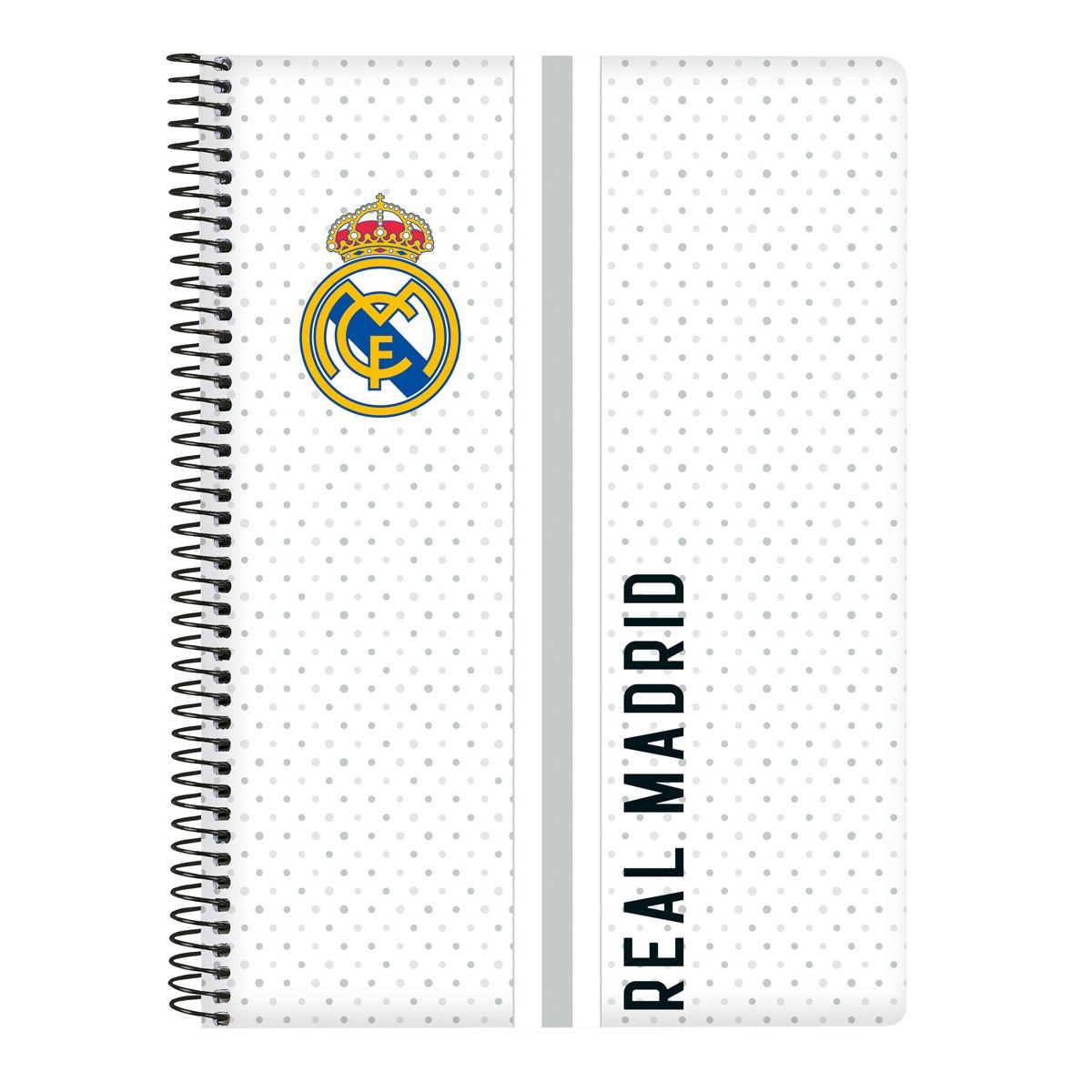 Imagem 0 de Bloco de notas  80 folhas capa dura Real Madrid C.F. 1º kit 24/25 branco e cinzento