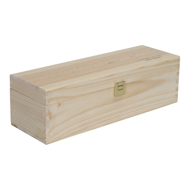 Imagen 0 de Caja de madera con cierre de bisagra Club del Gourmet para 1 botella Mágnum 150 cl