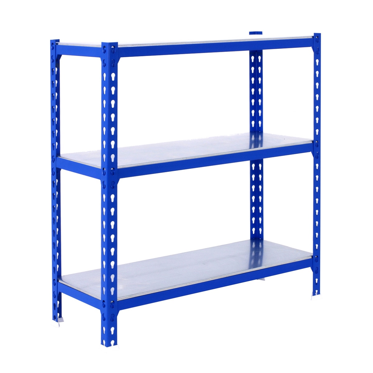 Estantería metálica Simonclick Superplus 3 Baldas 110x100x50 cm Azul / Naranja-1