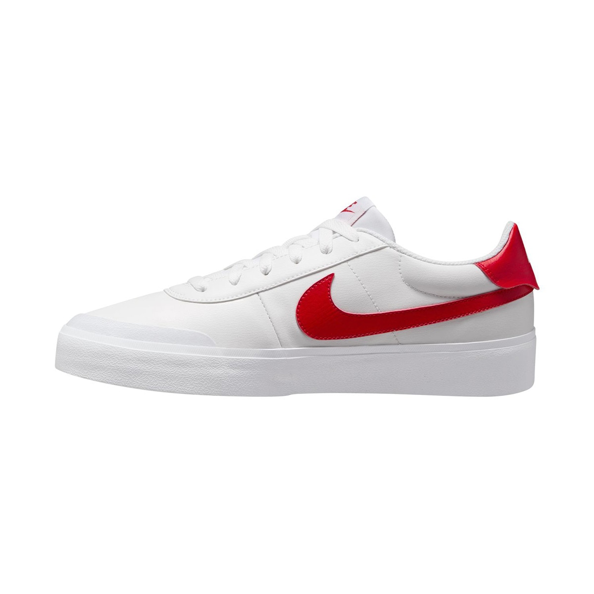 Sapatilhas Casual de Homem Court Shot Branco / Vermelho-4