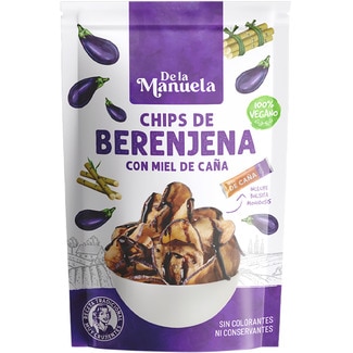 chips de berenjena con miel de caña bolsa 90 g - De La Manuela