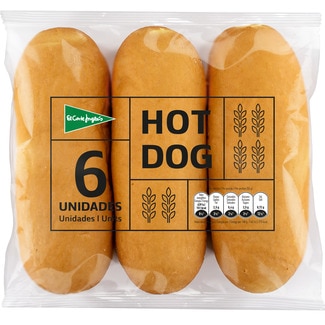 pan de perritos 6 unidades bolsa 330 g - El Corte Ingles
