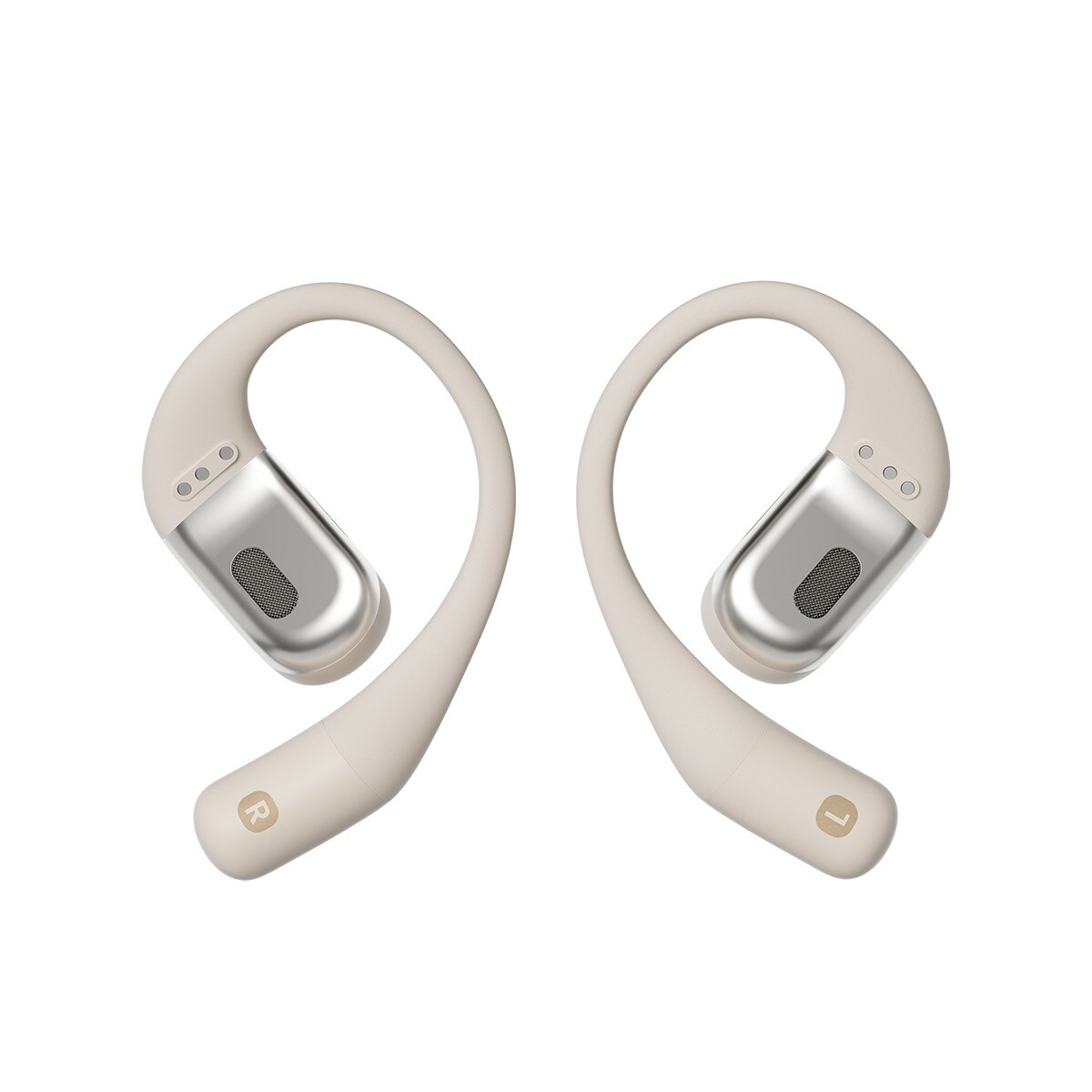Auscultadores Desportivos True Wireless Open-Ear Premium Bege-3