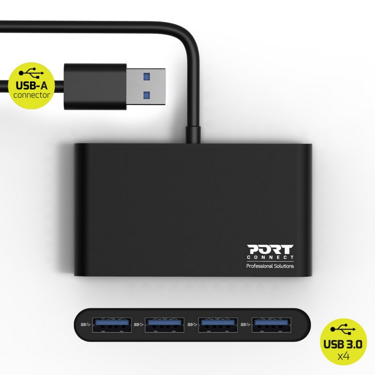 Hub USB Port Designs 4 Ports 3.0 5