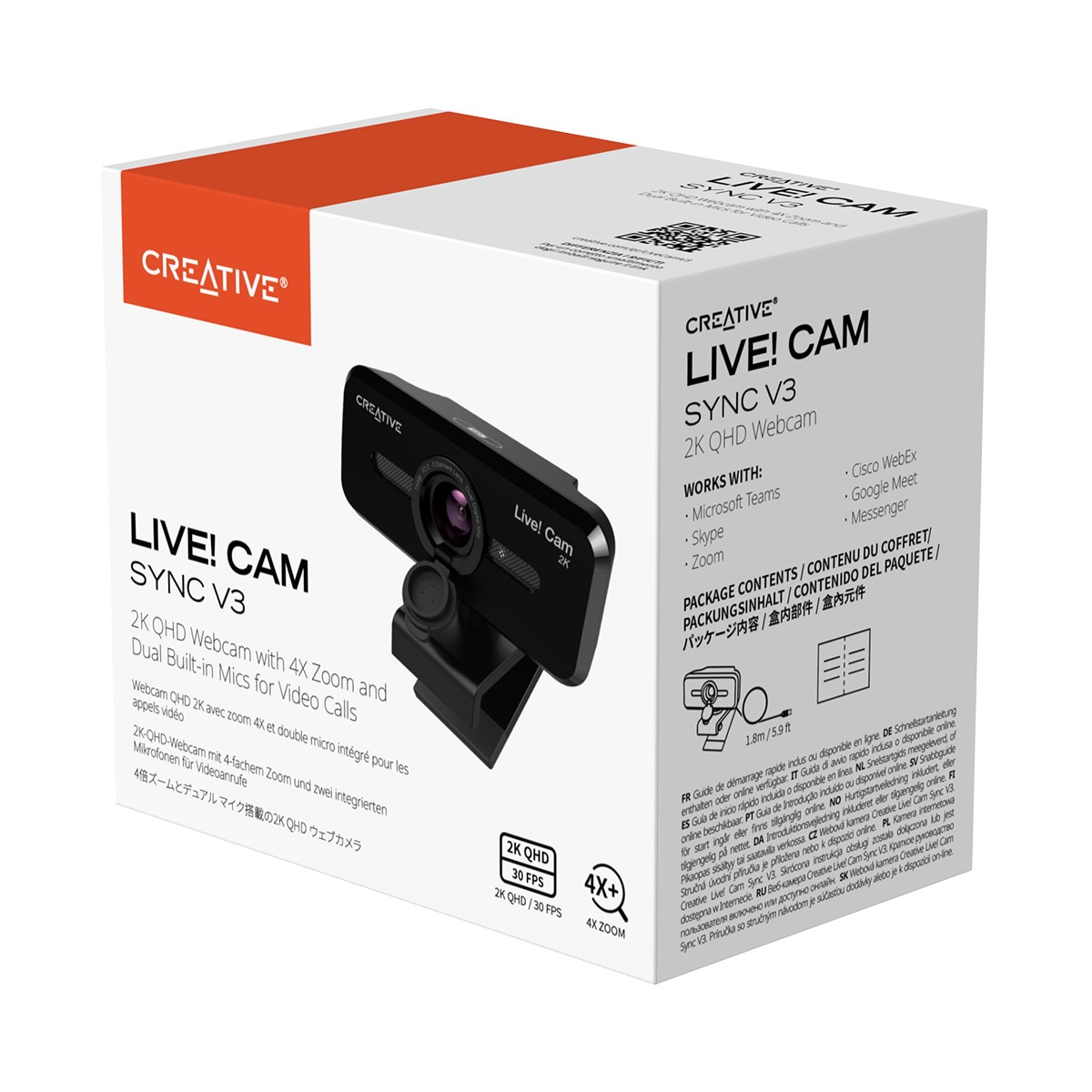Webcam Creative Live! Cam Sync 1080p V3 Negro-12