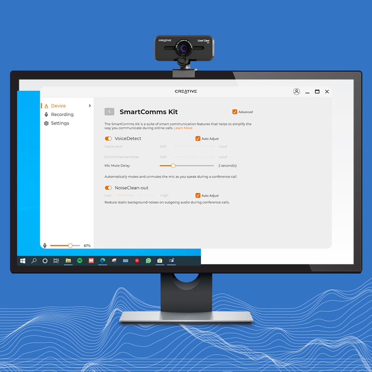 Webcam Creative Live! Cam Sync 1080p V3 Negro-9