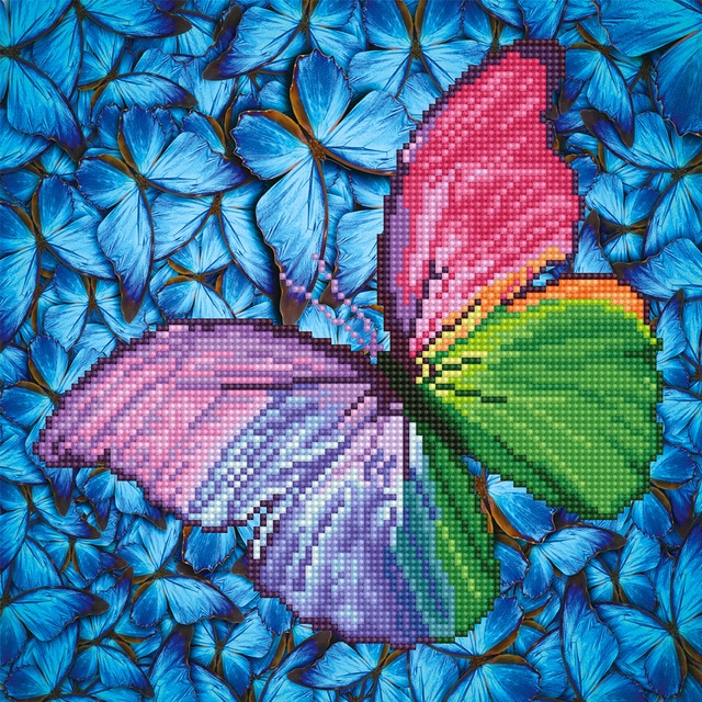 Imagem 0 de Quadro de Pintura com Diamantes Diamond Dotz Flutter By Pink