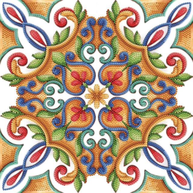 Imagem 0 de Quadro de Pintura com Diamantes Diamond Dotz Portugese Tile