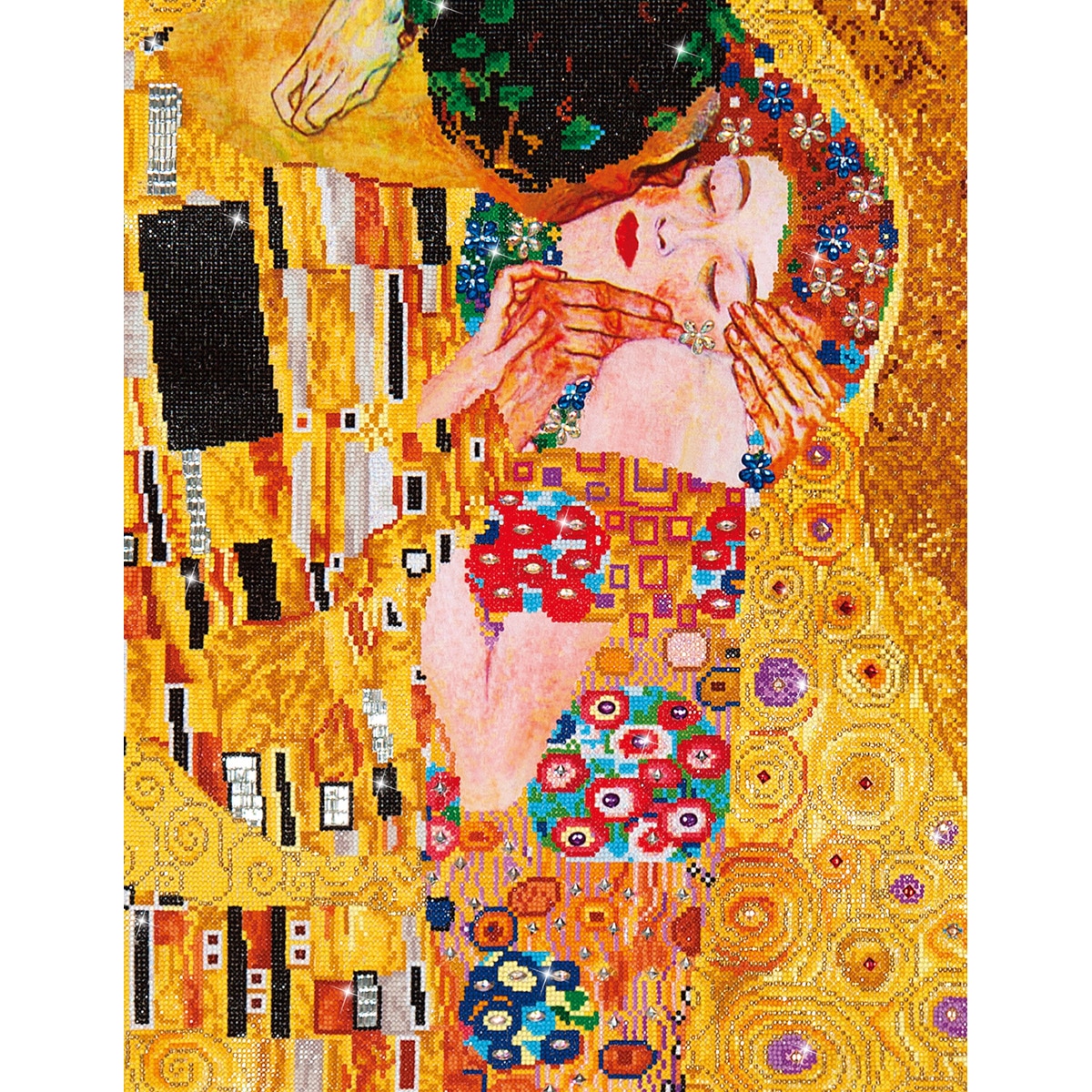 Imagem 0 de Quadro de Pintura com Diamantes Diamond Dotz The Kiss de Klimt