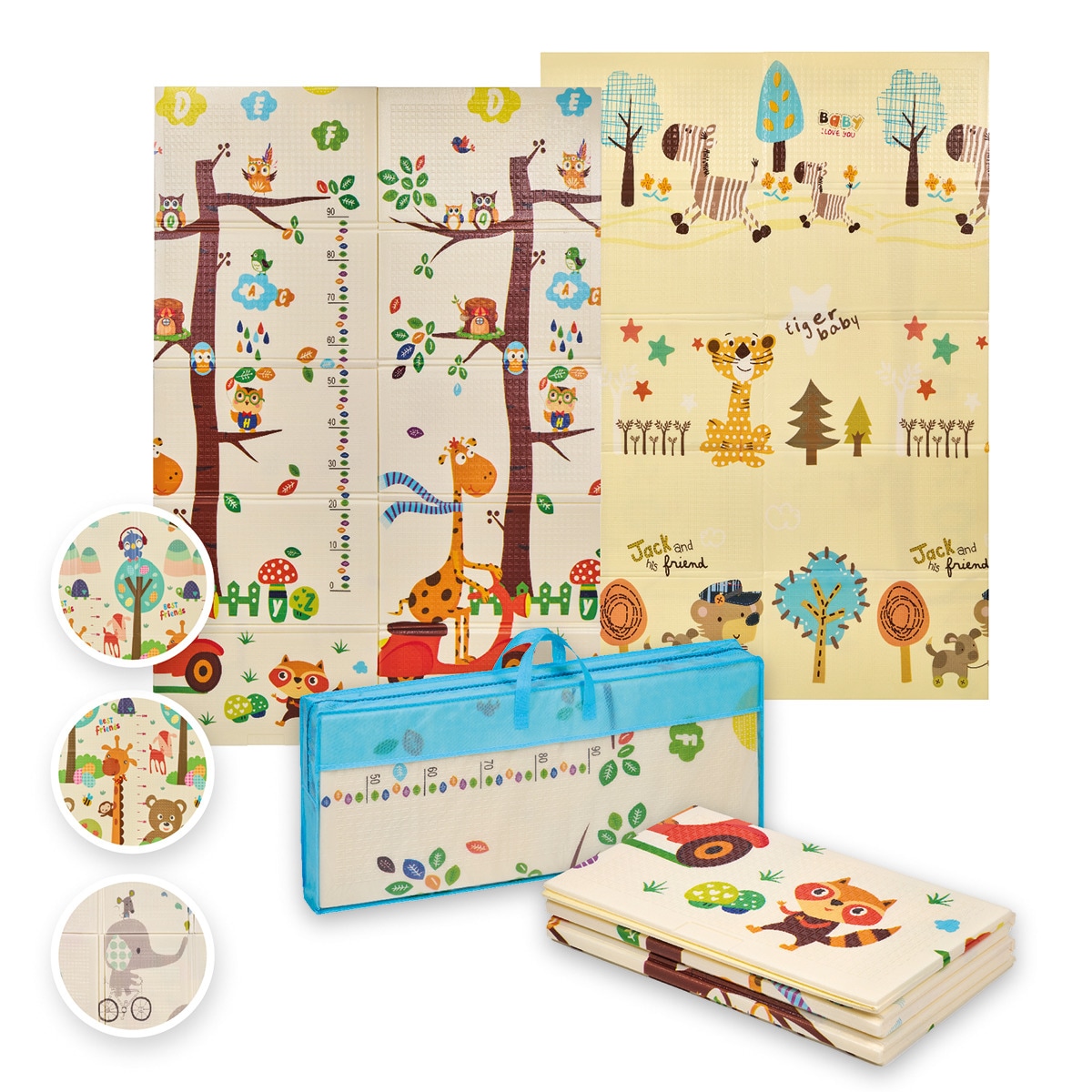 Alfombra de juegos Trendy 180x120x1 Multicolor-6