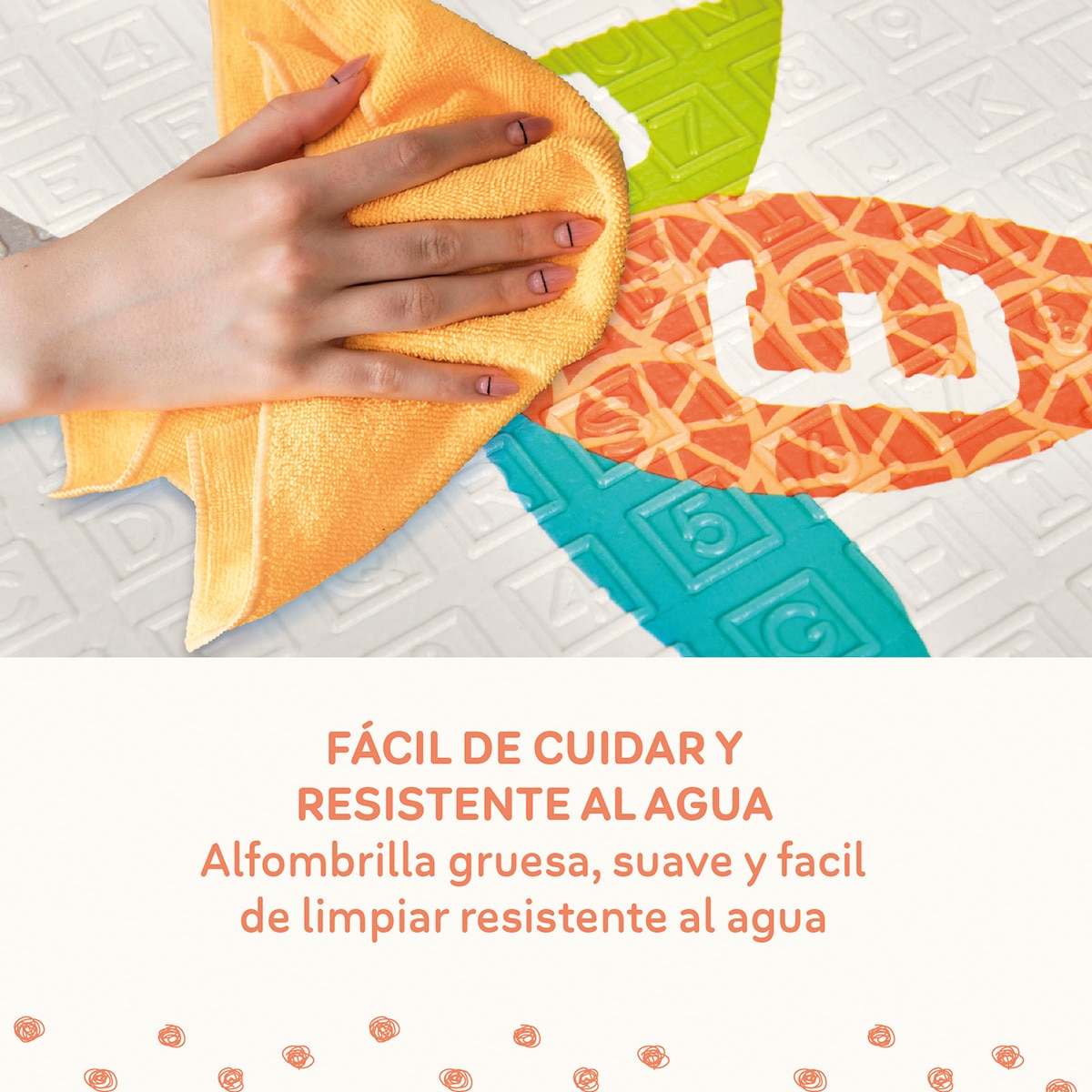 Alfombra de juegos Trendy 180x120x1 Multicolor-5