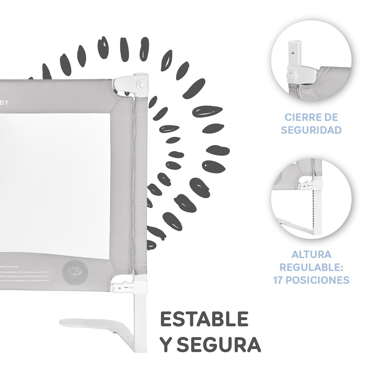 Barrera Tall Plus 150 cm Gris-6
