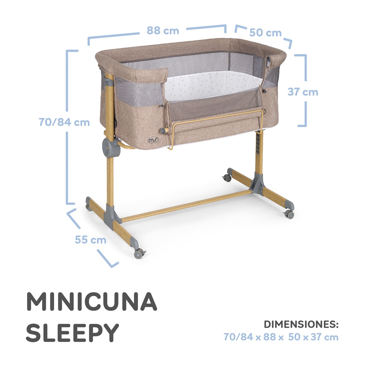 Minicuna Sleepy Marrón-7