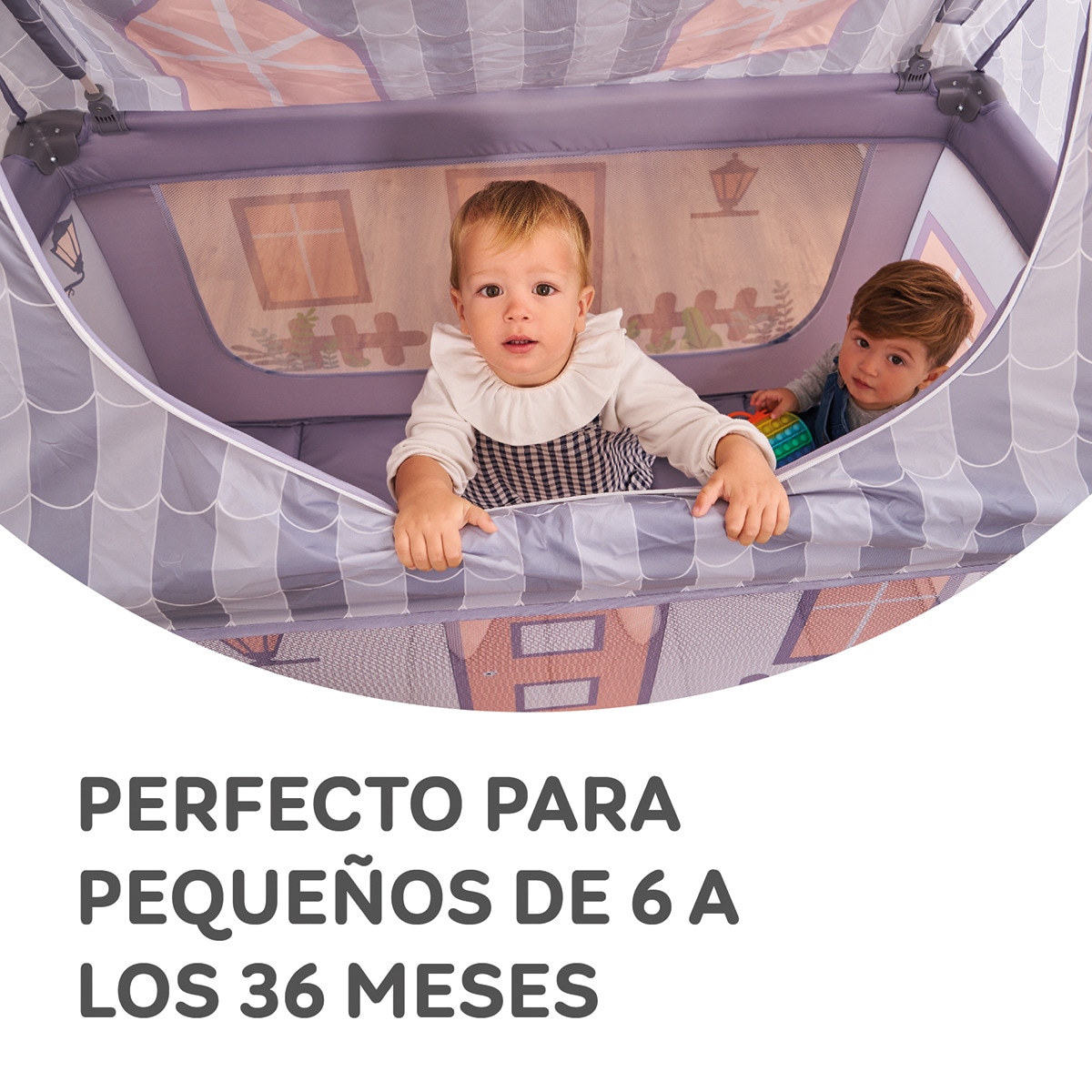 Cuna de viaje Cuna Home Rosa-6