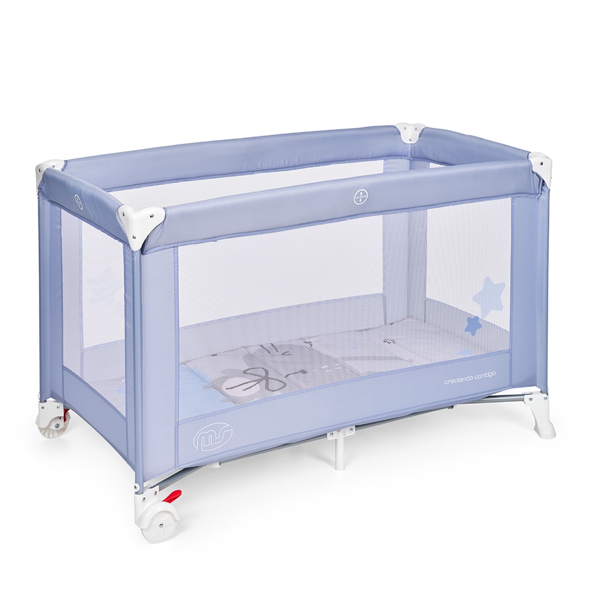 Cuna de viaje Basic Azul-1