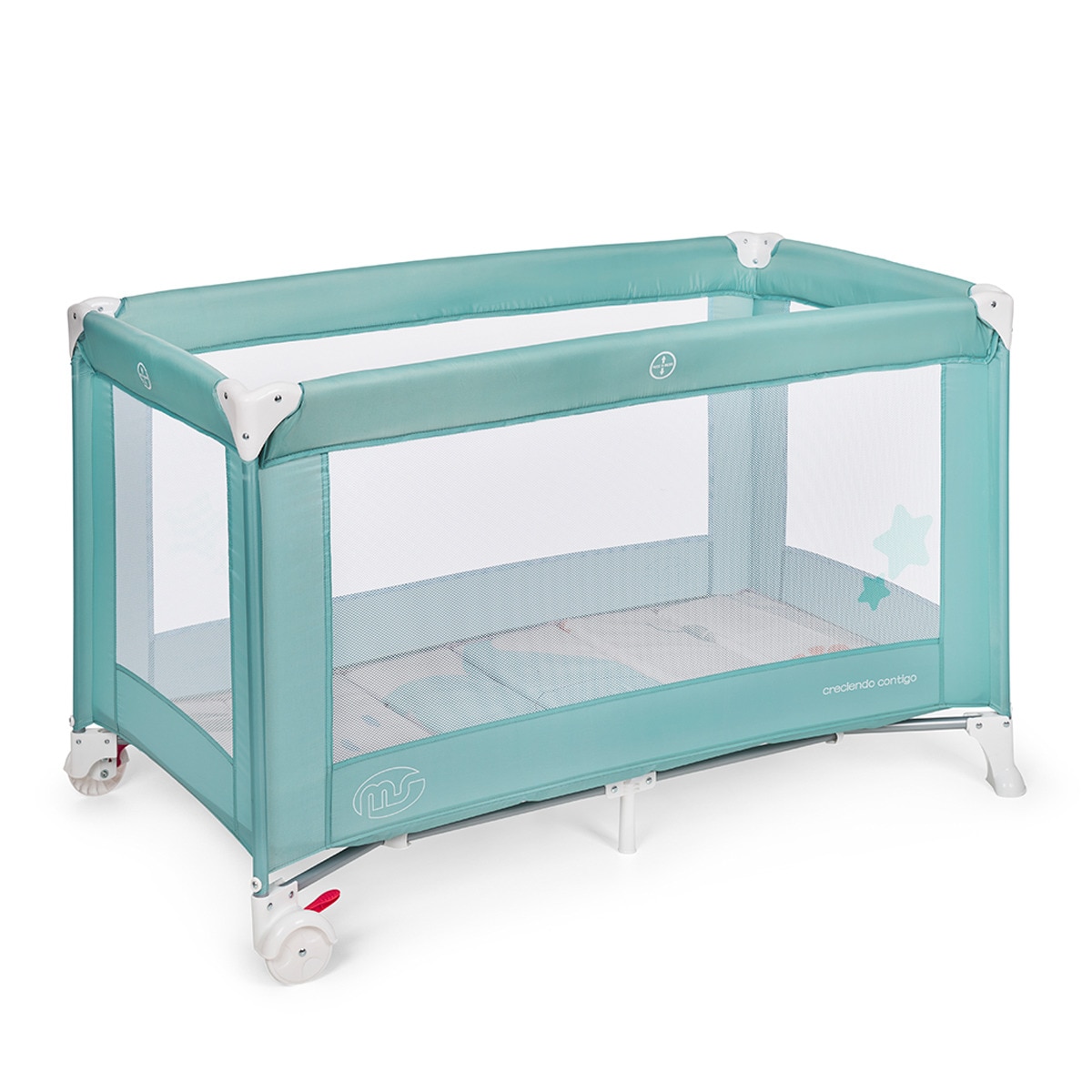 Cuna de viaje Basic Verde-1