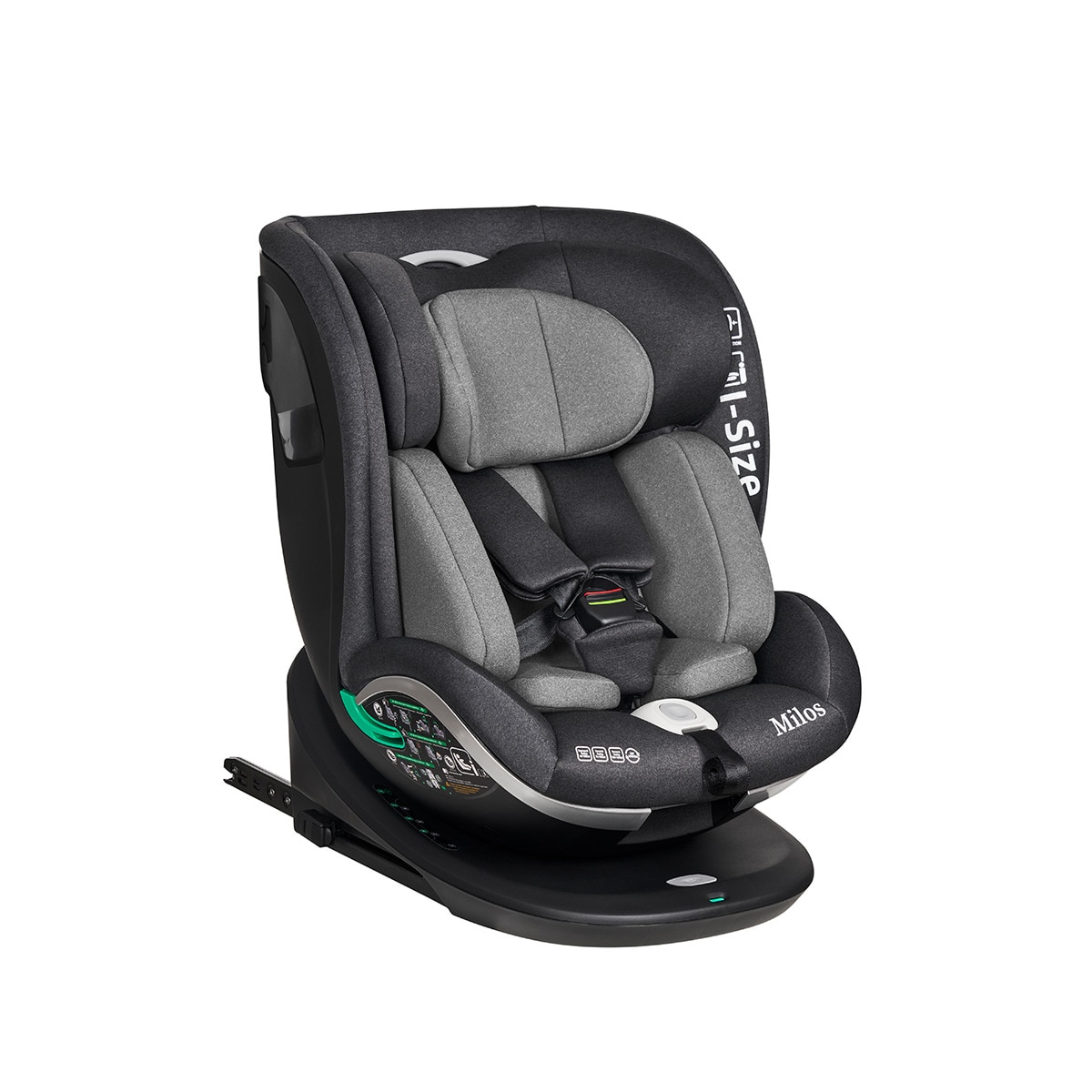 Silla de coche Milos I- Size (40-150cm) Gris-2