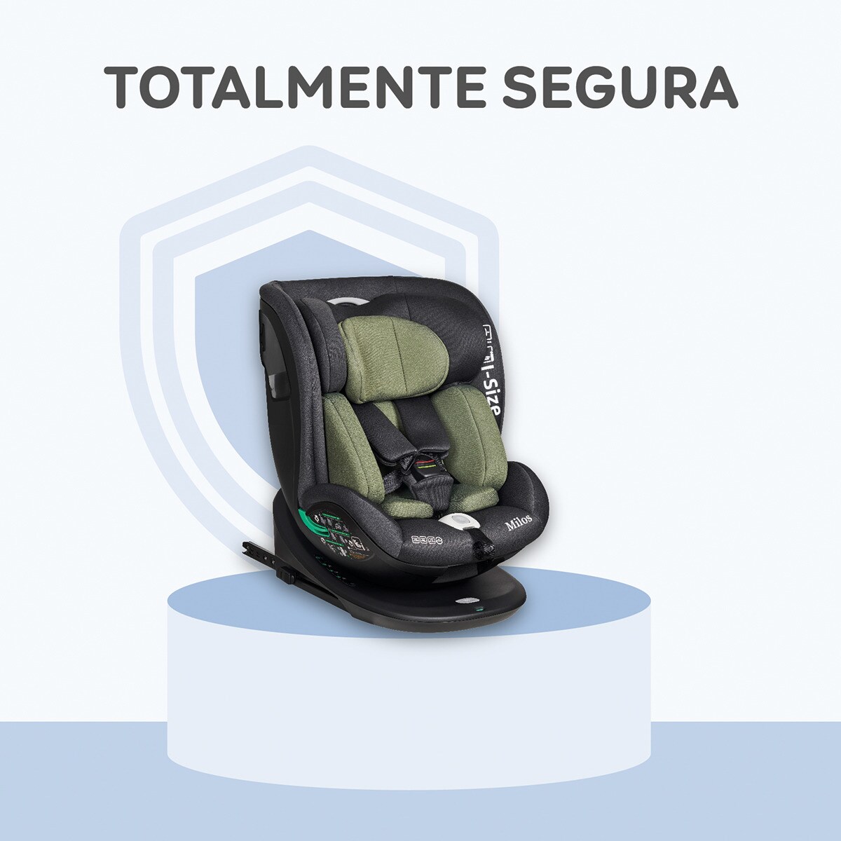 Silla de coche Milos I- Size (40-150cm) Verde-16