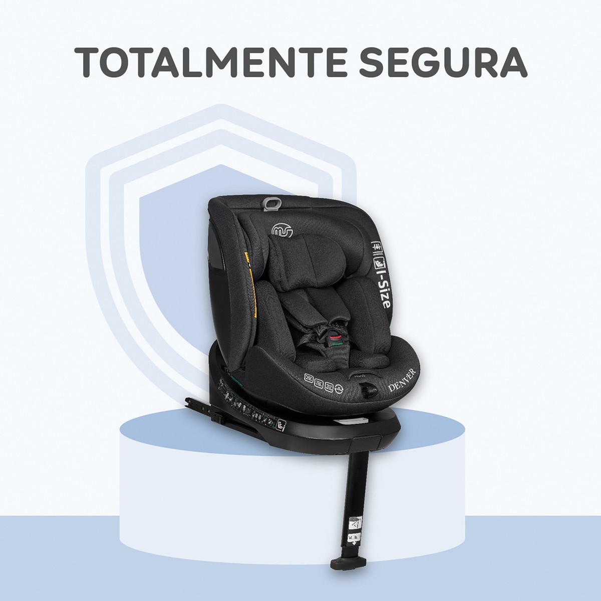 Silla de coche MS Denver I- Size (40-150cm) Gris-15