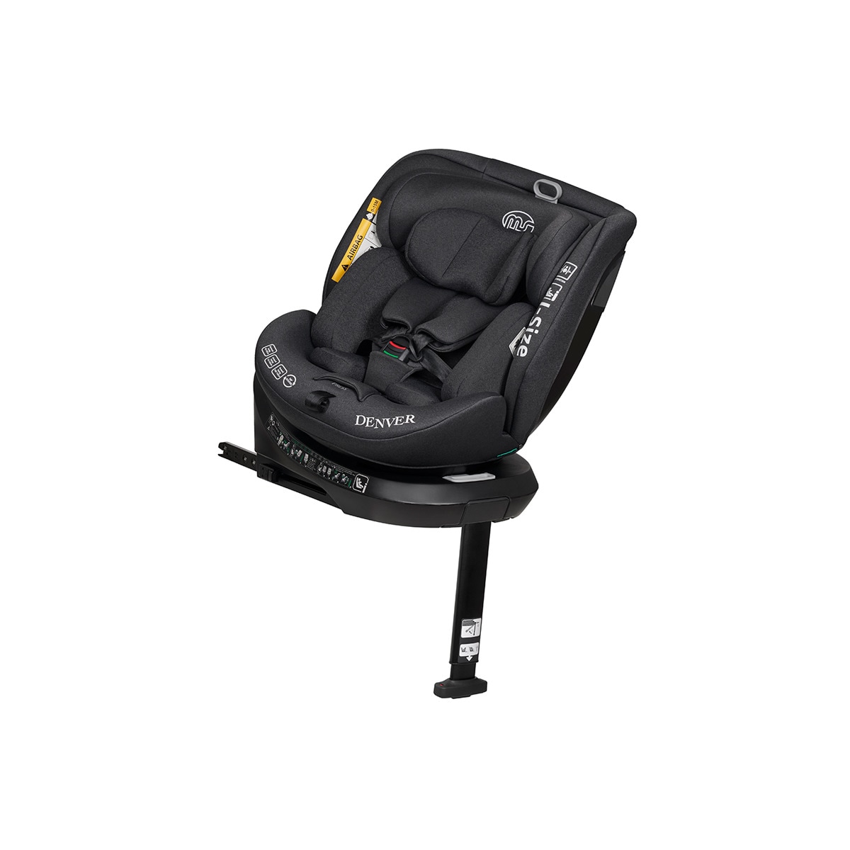 Silla de coche MS Denver I- Size (40-150cm) Gris-1