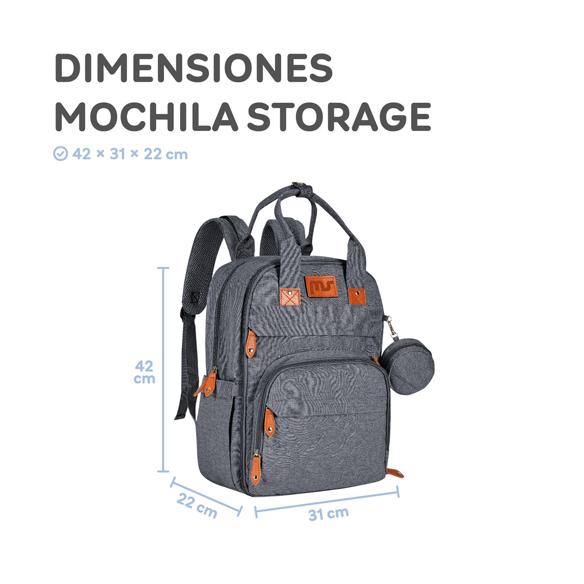 Mochila Storage Gris-13