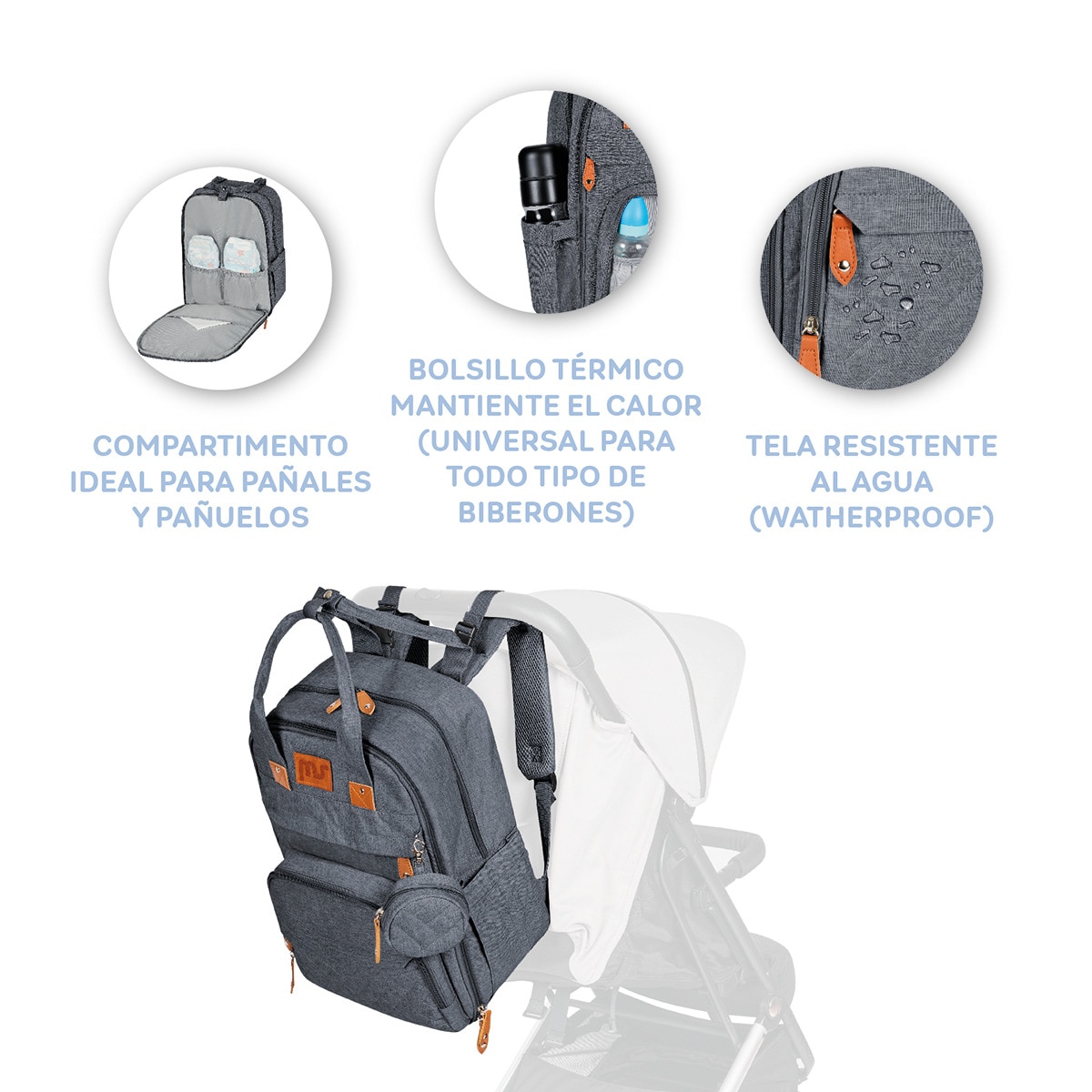 Mochila Storage Gris-11