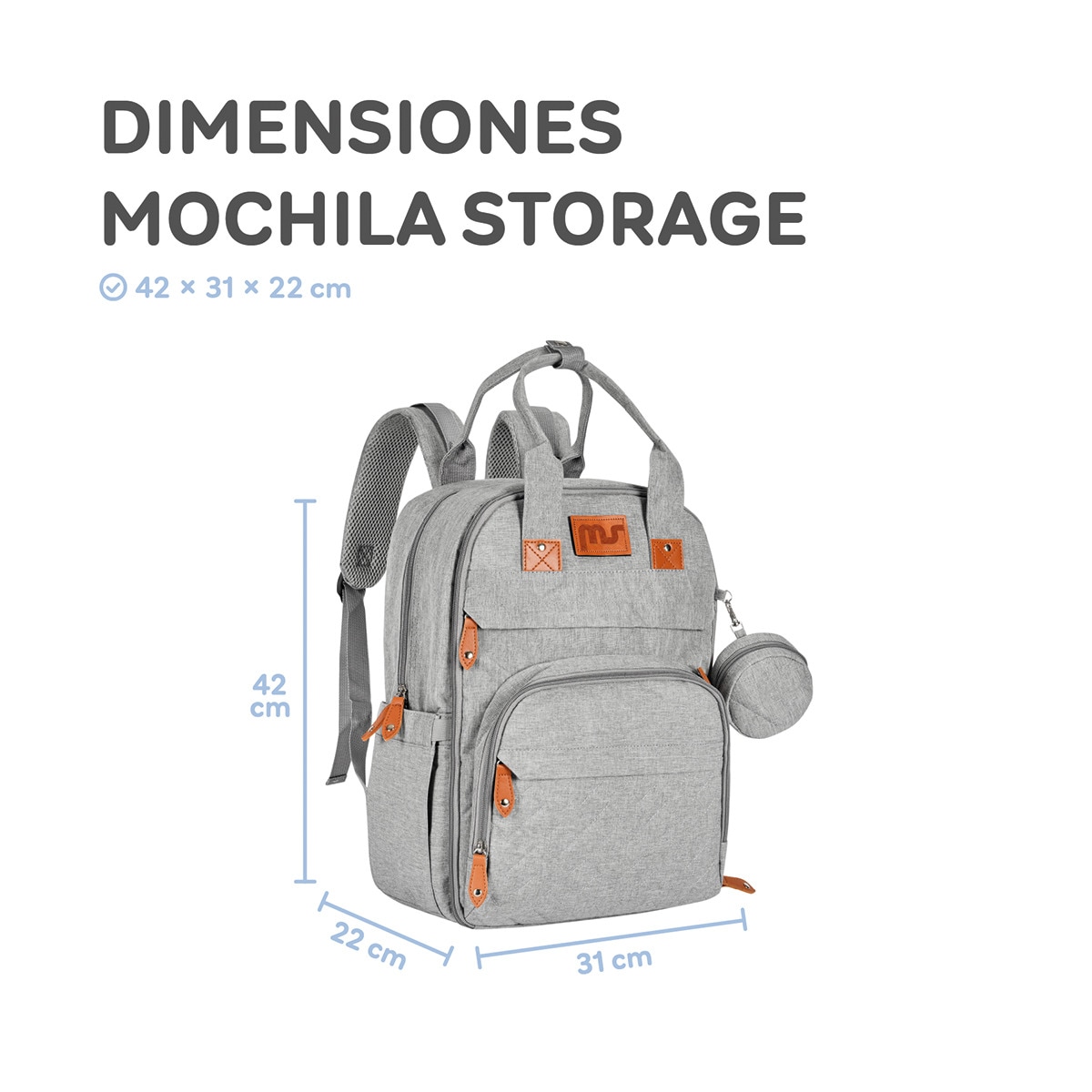 Mochila Storage Gris-13